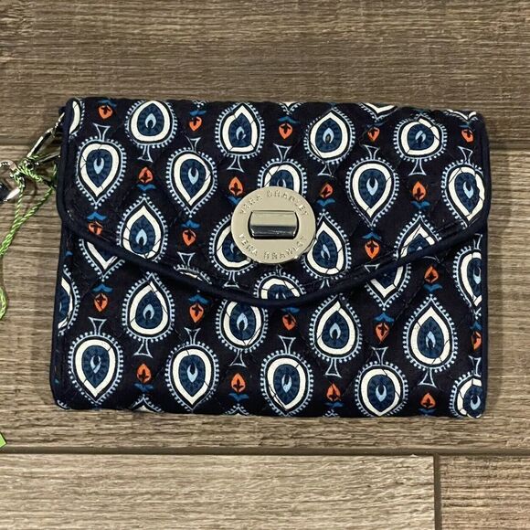 Vera Bradley Marrakesh Motifs Your Turn SmartPhone Wristlet Blue NWT NEW - Picture 2 of 9